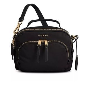 TUMI VOYAGEUR BLACK NYLON CROSSBODY BAG
